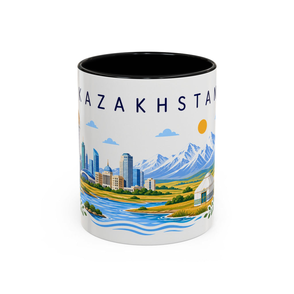 Kazakhstan Coffee Mug | Travel Souvenir Accent Mug | Place Gift Ceramic Cup 11oz 15oz