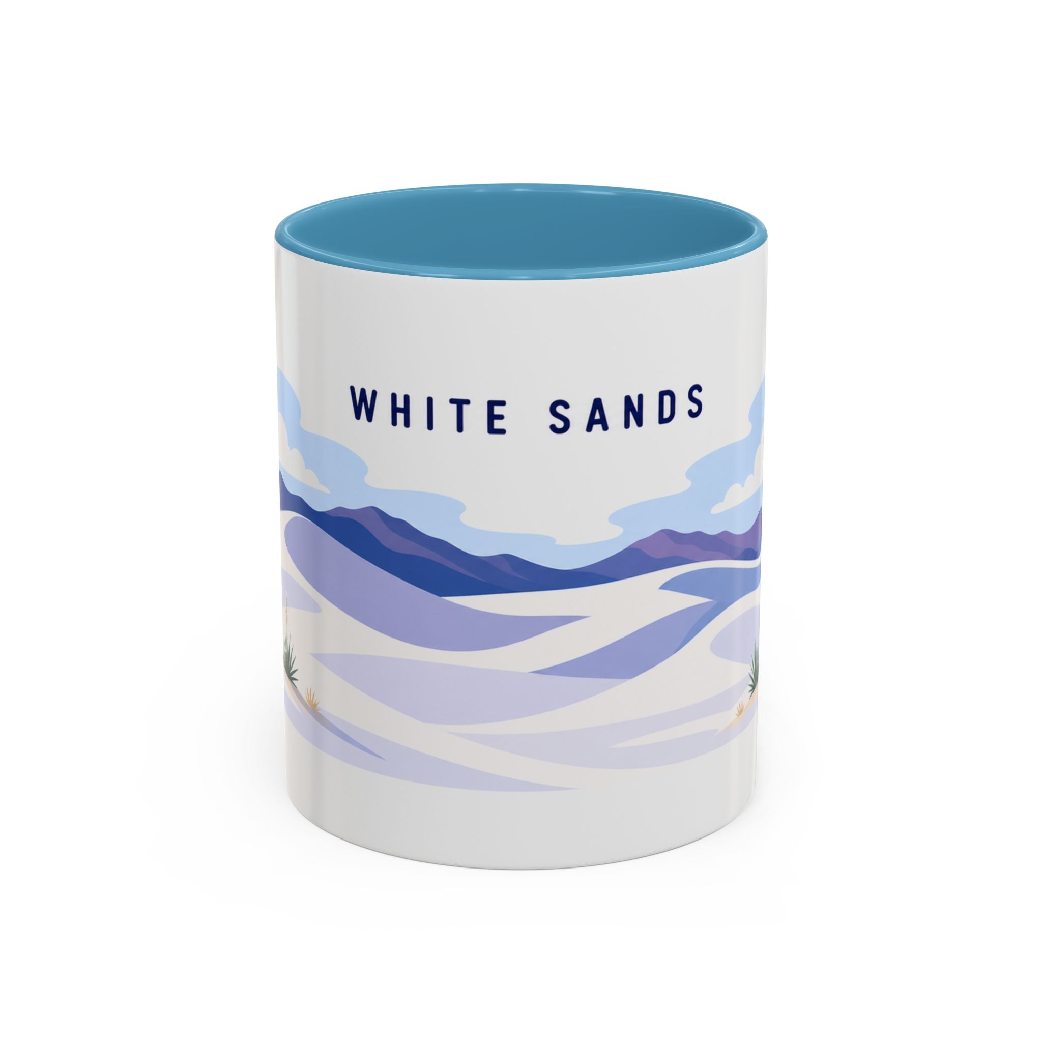 White Sands National Park Coffee Mug | Solid Color Block Park Souvenir | 11oz 15oz Accent Mug