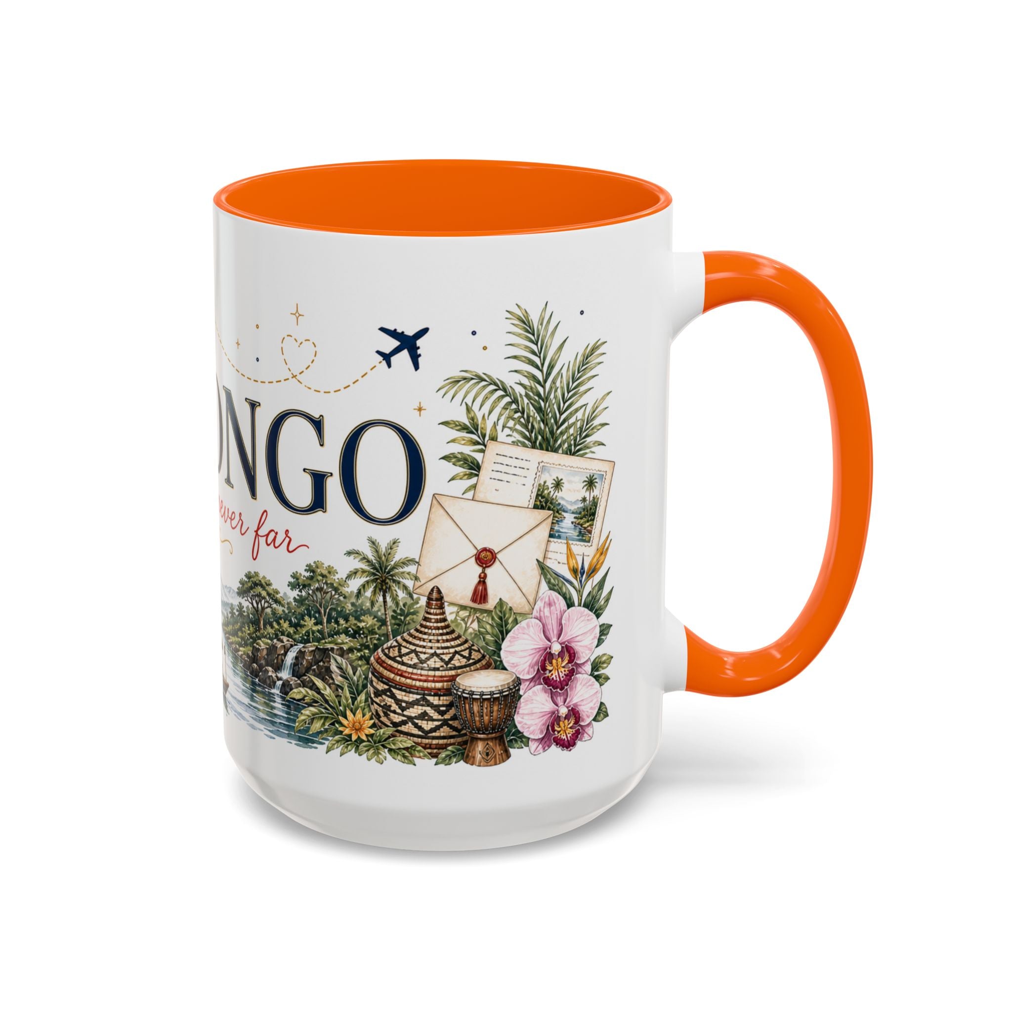 DR Congo Home Country Mug | Moving Away Gift | Long Distance Friendship | 11 oz 15 oz Accent Mug