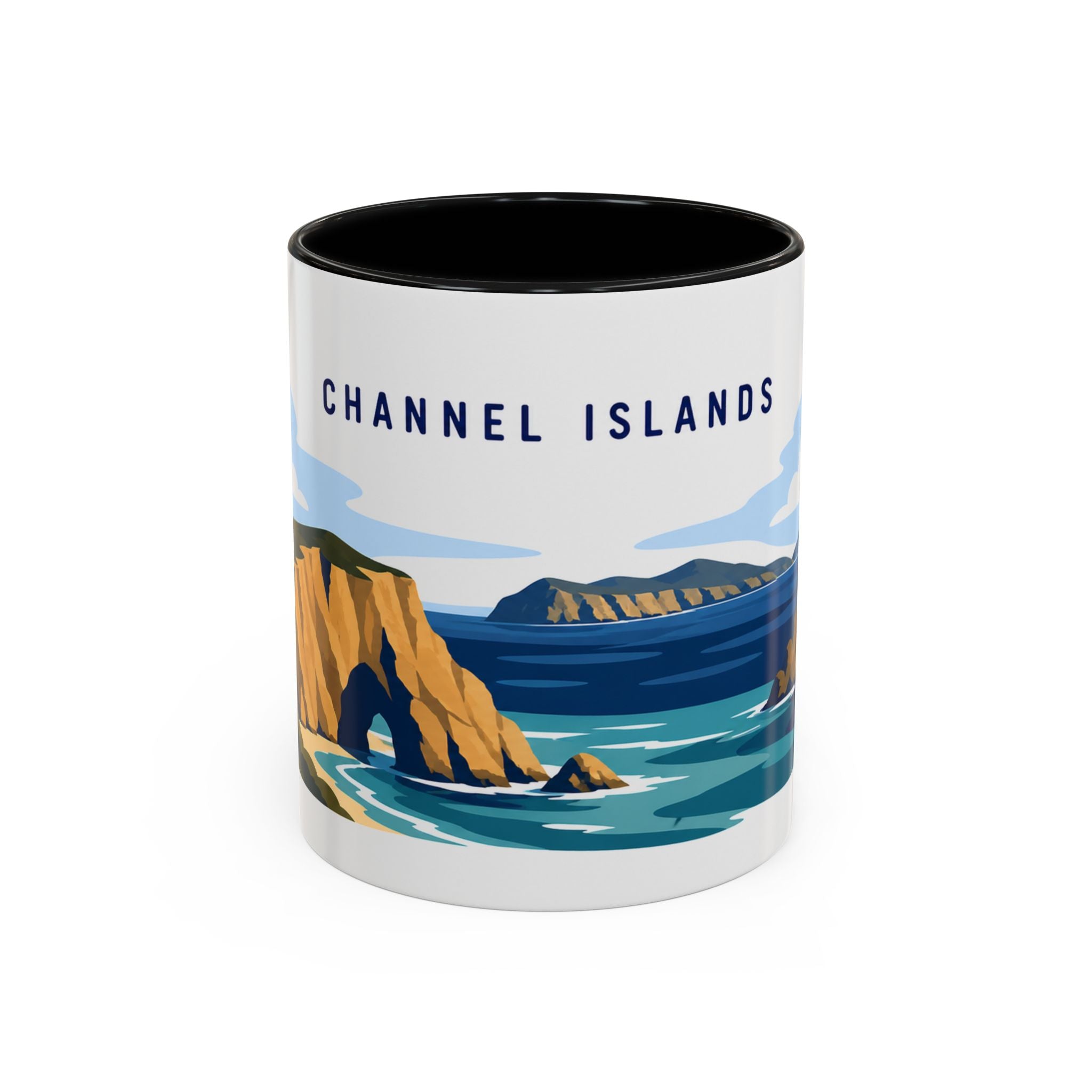 Channel Islands National Park Coffee Mug | Solid Color Block Park Souvenir | 11oz 15oz Accent Mug