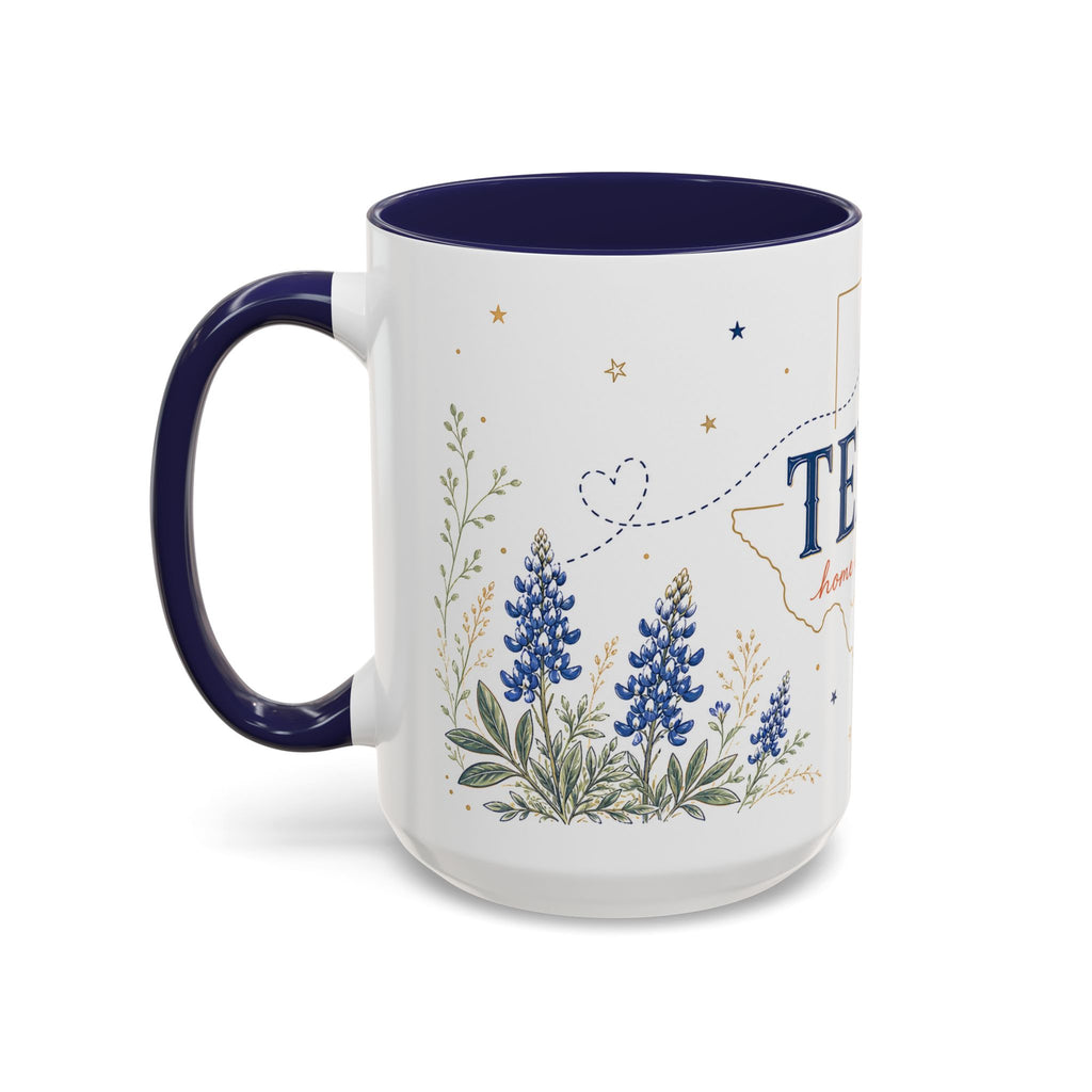 Texas State Map Mug | Bluebonnet Botanical Design, Home Reminder Coffee Cup