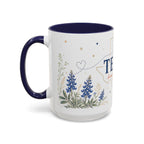 Texas State Map Mug | Bluebonnet Botanical Design, Home Reminder Coffee Cup