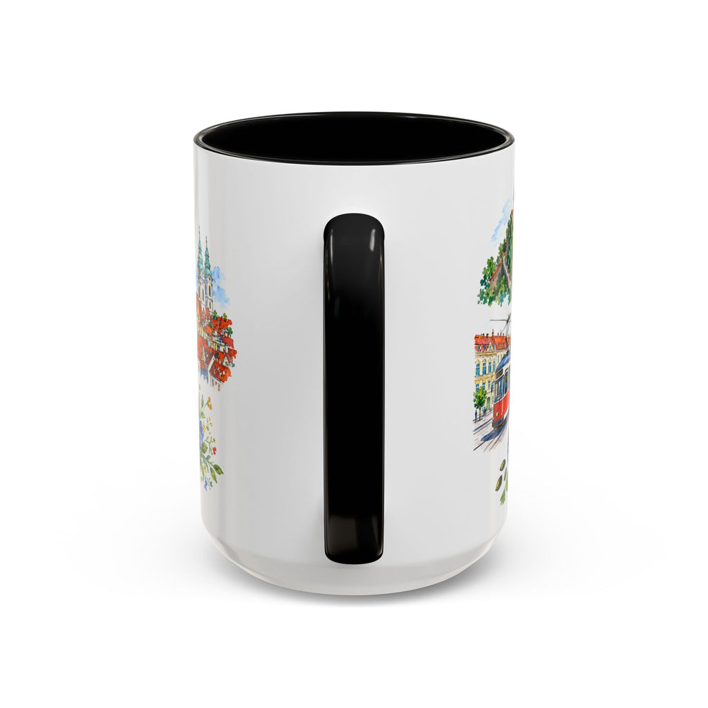Graz Illustrated Travel Mug | City Souvenir Accent Coffee Mug | 11oz 15oz Ceramic Cup