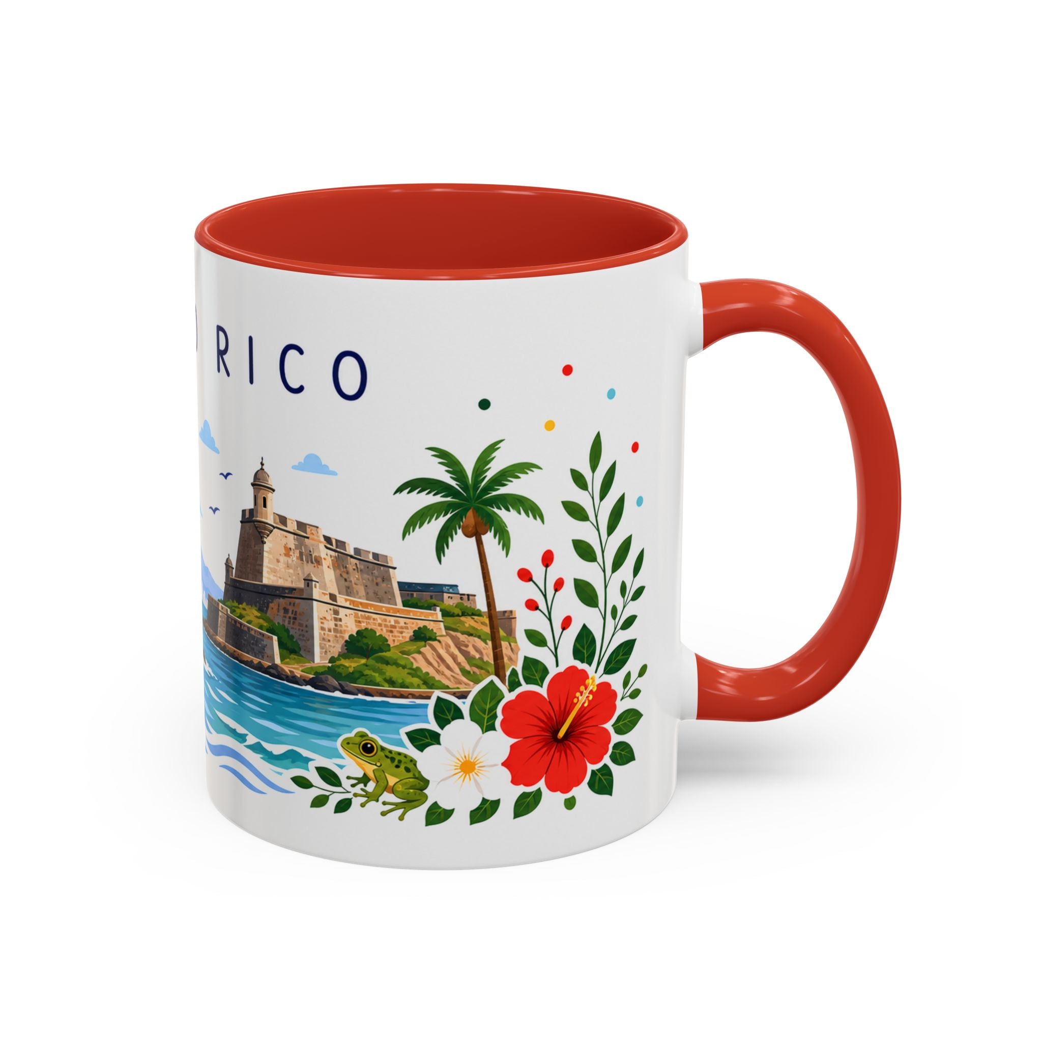 Puerto Rico Coffee Mug | Travel Souvenir Accent Mug | Place Gift Ceramic Cup 11oz 15oz