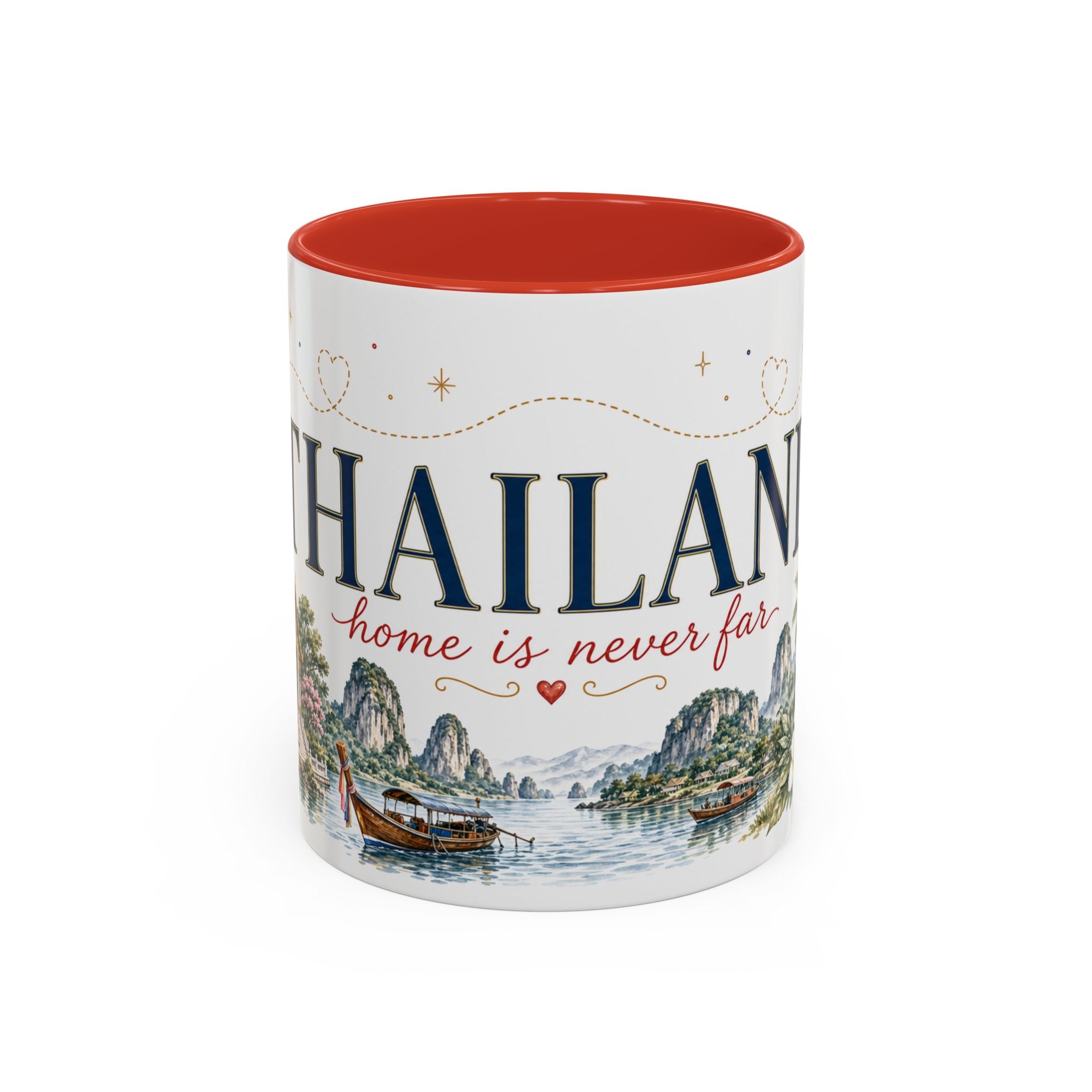 Thailand Home Country Mug | Moving Away Gift | Long Distance Friendship | 11 oz 15 oz Accent Mug