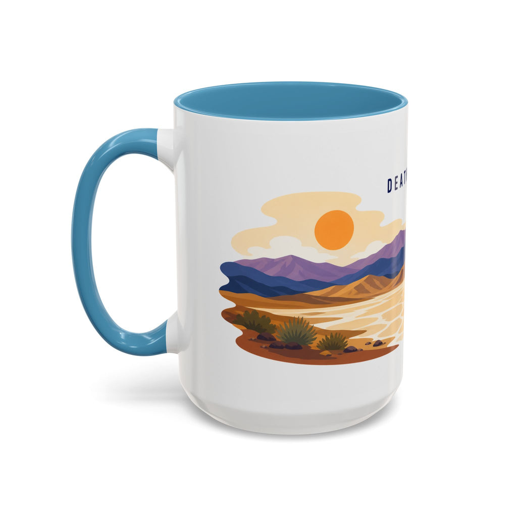 Death Valley National Park Coffee Mug | Solid Color Block Park Souvenir | 11oz 15oz Accent Mug