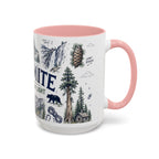 Yosemite National Park Coffee Mug | Hiking Camping Nature Gift | Accent Color Ceramic 11oz 15oz