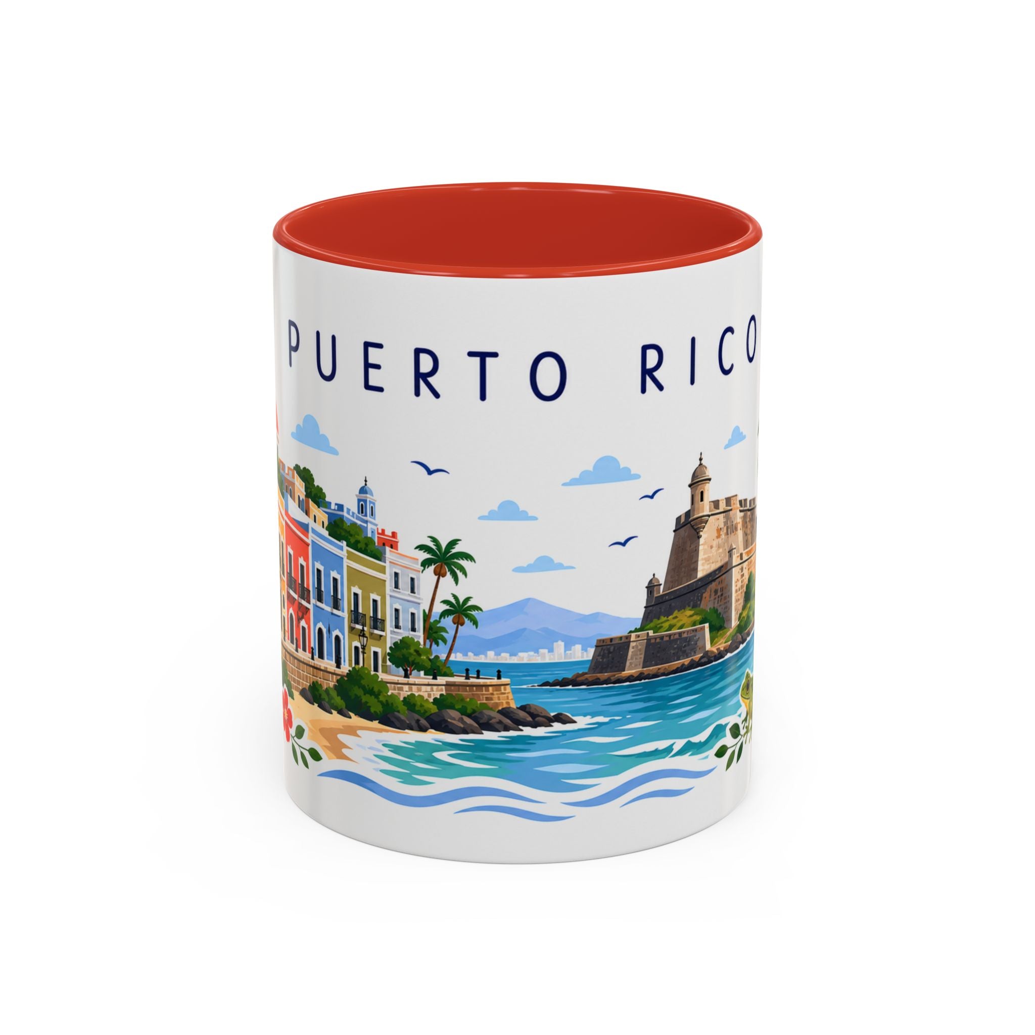 Puerto Rico Coffee Mug | Travel Souvenir Accent Mug | Place Gift Ceramic Cup 11oz 15oz