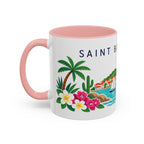 Saint Barthélemy Coffee Mug | Travel Souvenir Accent Mug | Country Gift Ceramic Cup 11oz 15oz
