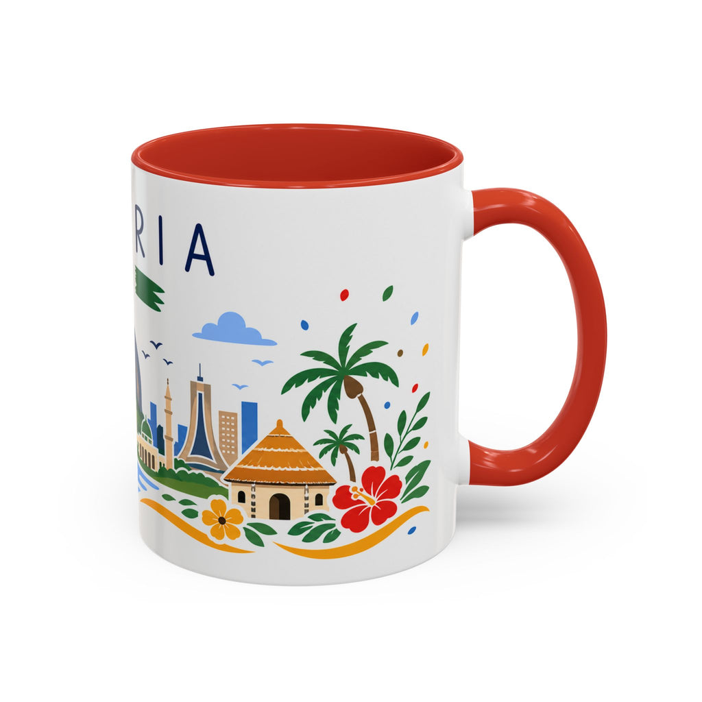 Nigeria Coffee Mug | Travel Souvenir Accent Mug | Country Gift Ceramic Cup 11oz 15oz
