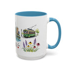 Omaha Illustrated Travel Mug | City Souvenir Accent Coffee Mug | 11oz 15oz Ceramic Cup