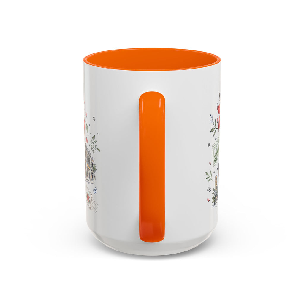 Guangzhou Coffee Mug | China Souvenir Travel Gift | Accent Color Ceramic 11oz 15oz