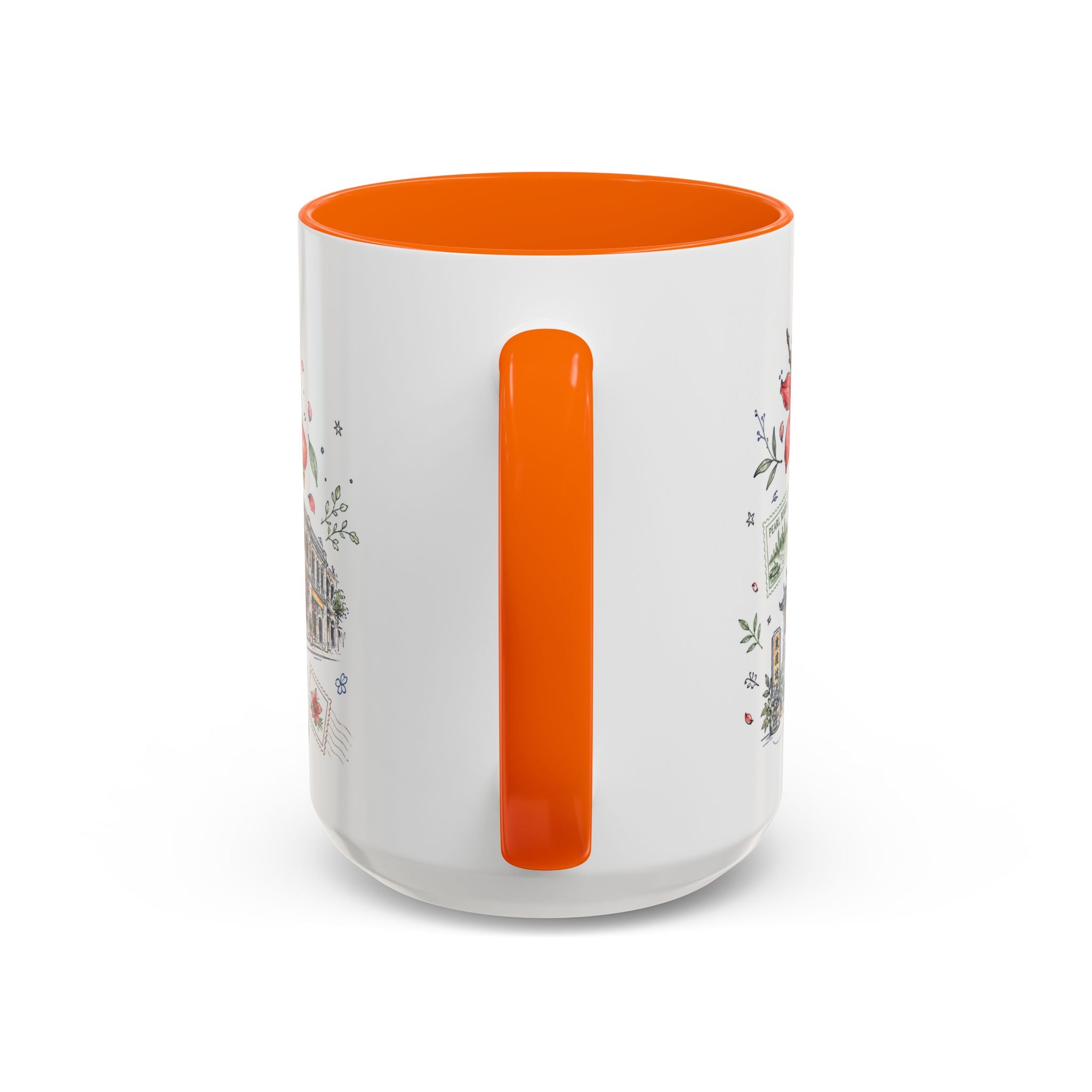 Guangzhou Coffee Mug | China Souvenir Travel Gift | Accent Color Ceramic 11oz 15oz
