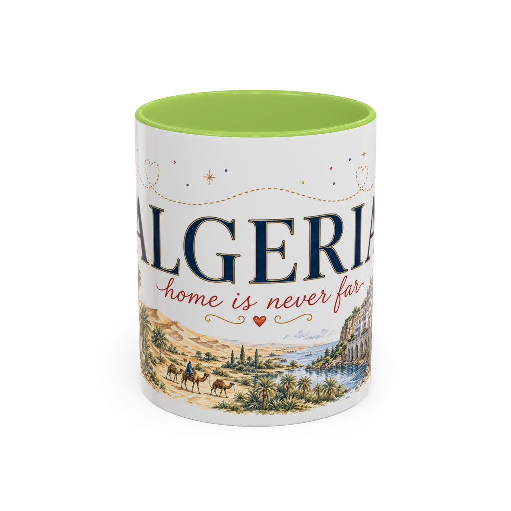 Algeria Home Country Mug | Moving Away Gift | Long Distance Friendship | 11 oz 15 oz Accent Mug
