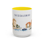 Thessaloniki Coffee Mug | Greece Travel Souvenir | Porcelain Decal City Gift | 11oz 15oz Accent Mug