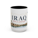 Iraq Home Country Mug | Moving Away Gift | Long Distance Friendship | 11 oz 15 oz Accent Mug