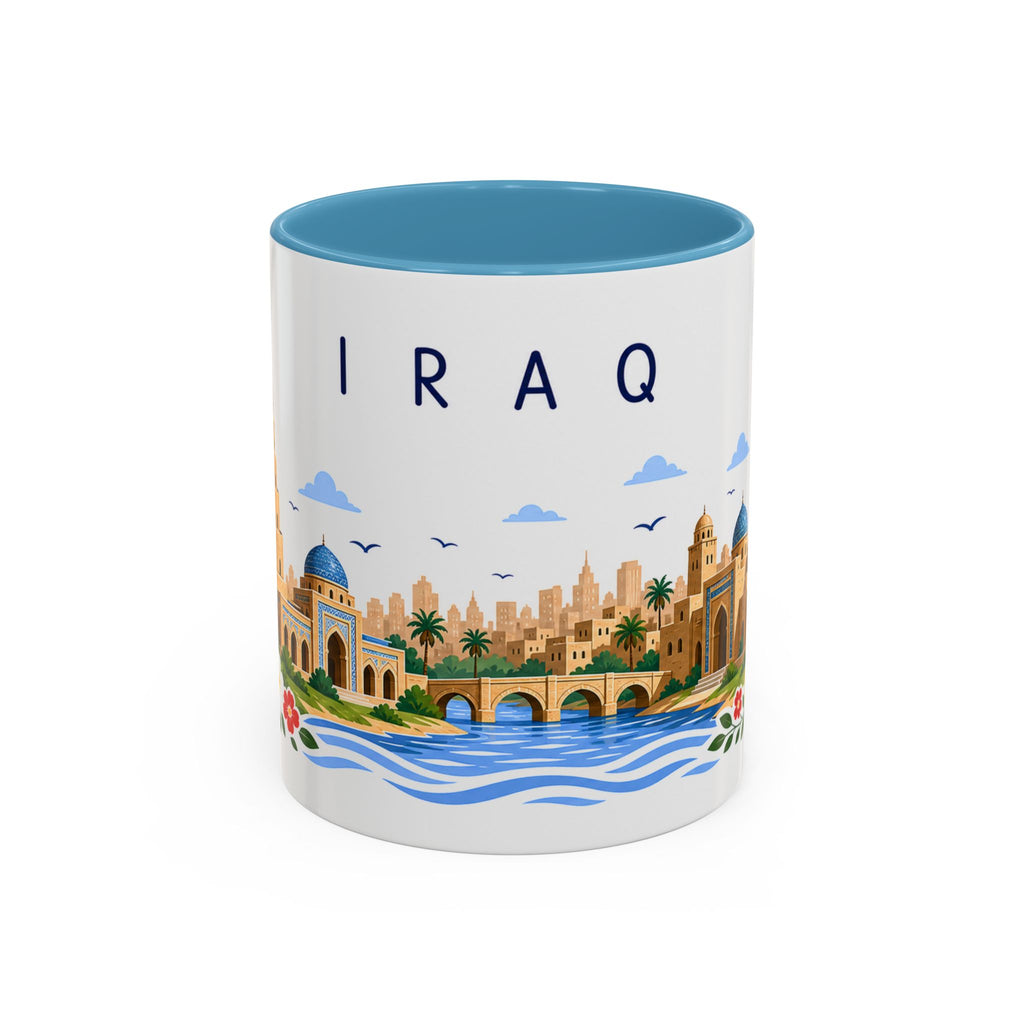Iraq Coffee Mug | Travel Souvenir Accent Mug | Place Gift Ceramic Cup 11oz 15oz
