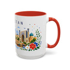 Uzbekistan Coffee Mug | Travel Souvenir Accent Mug | Place Gift Ceramic Cup 11oz 15oz