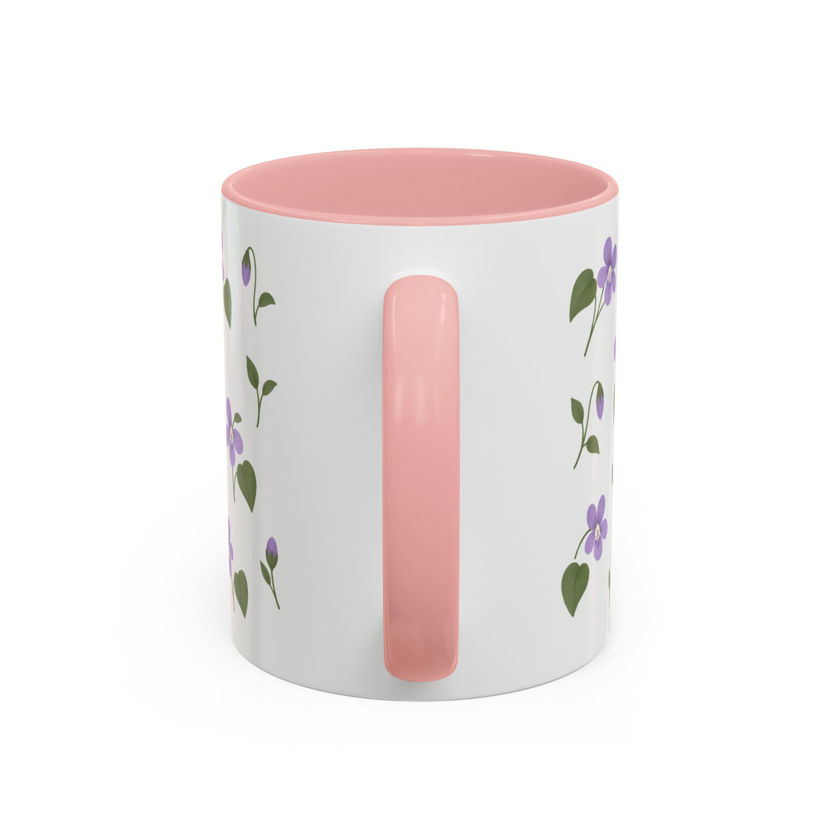 Illinois Violet Mug, State Flower Floral Coffee Cup, 11oz Botanical Gift
