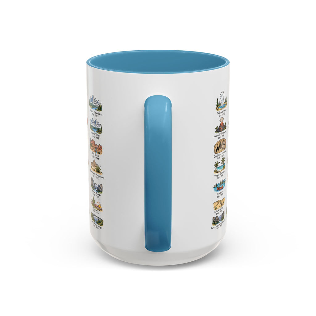 63 National Parks Mug | U.S. Parks Coffee Cup | Park Bucket List Gift | Road Trip Hiking Camping Souvenir