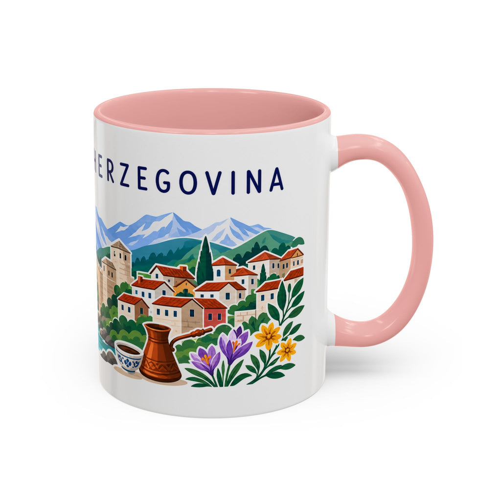 Bosnia and Herzegovina Coffee Mug | Travel Souvenir Accent Mug | Country Gift Ceramic Cup 11oz 15oz