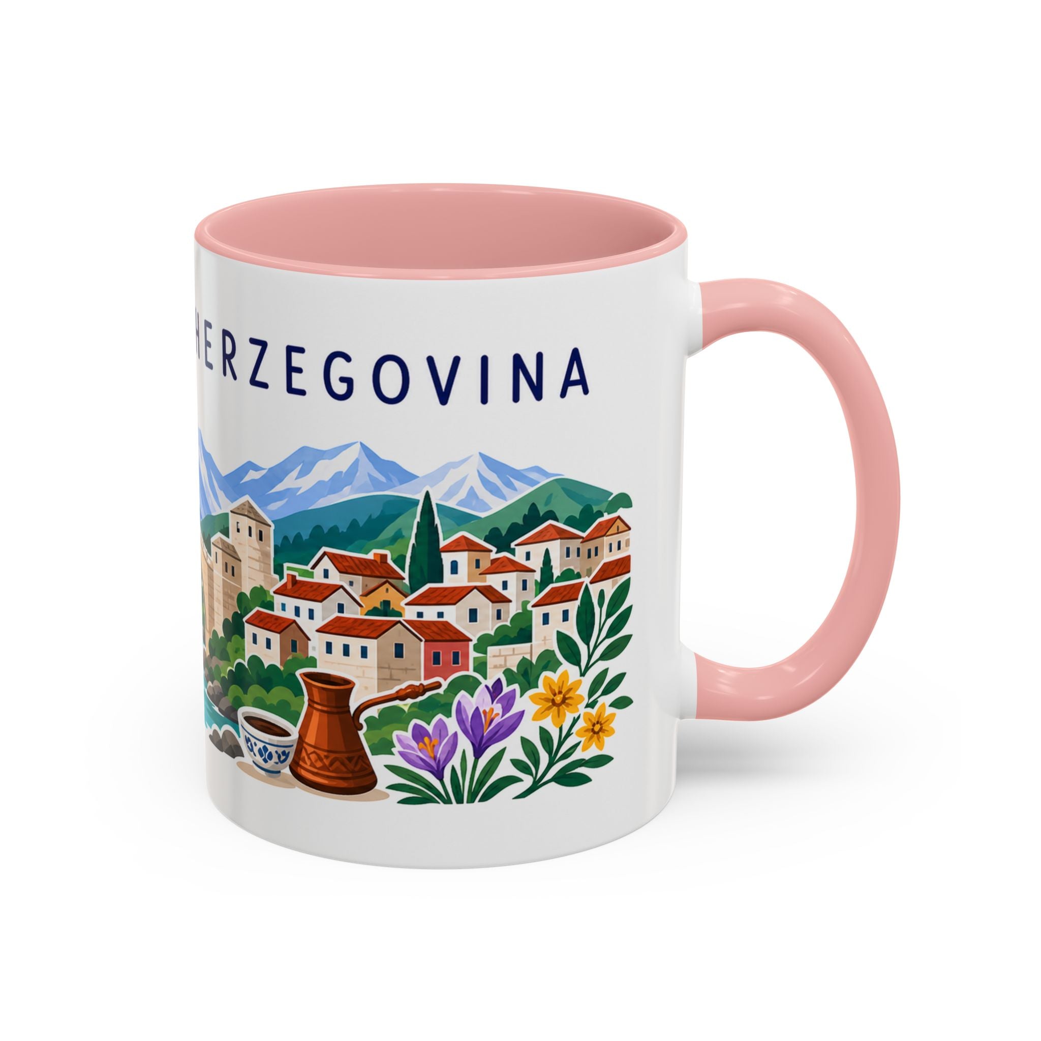 Bosnia and Herzegovina Coffee Mug | Travel Souvenir Accent Mug | Country Gift Ceramic Cup 11oz 15oz