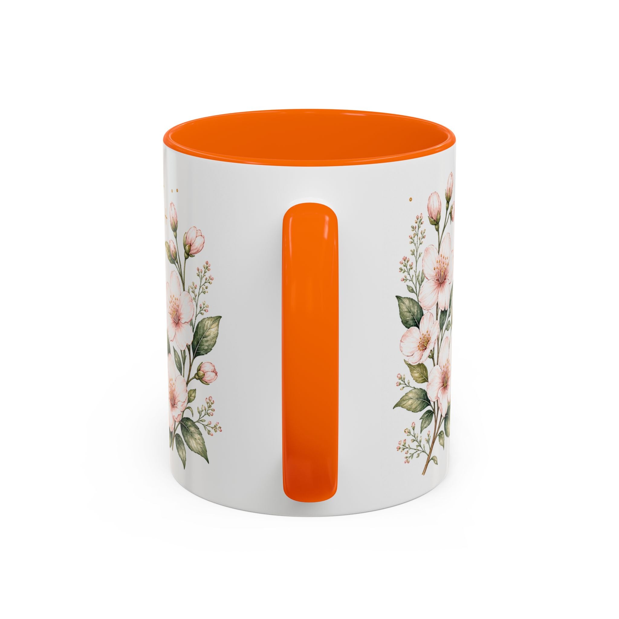Delaware State Map Mug | Botanical Beach Accent Coffee Cup (11oz/15oz)