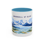 Wrangell-St. Elias National Park Coffee Mug | Solid Color Block Park Souvenir | 11oz 15oz Accent Mug