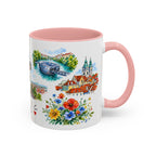 Graz Illustrated Travel Mug | City Souvenir Accent Coffee Mug | 11oz 15oz Ceramic Cup