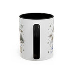 Rocky Mountain Coffee Mug | National Park Hiking Camping Gift | Accent Color Ceramic 11oz 15oz