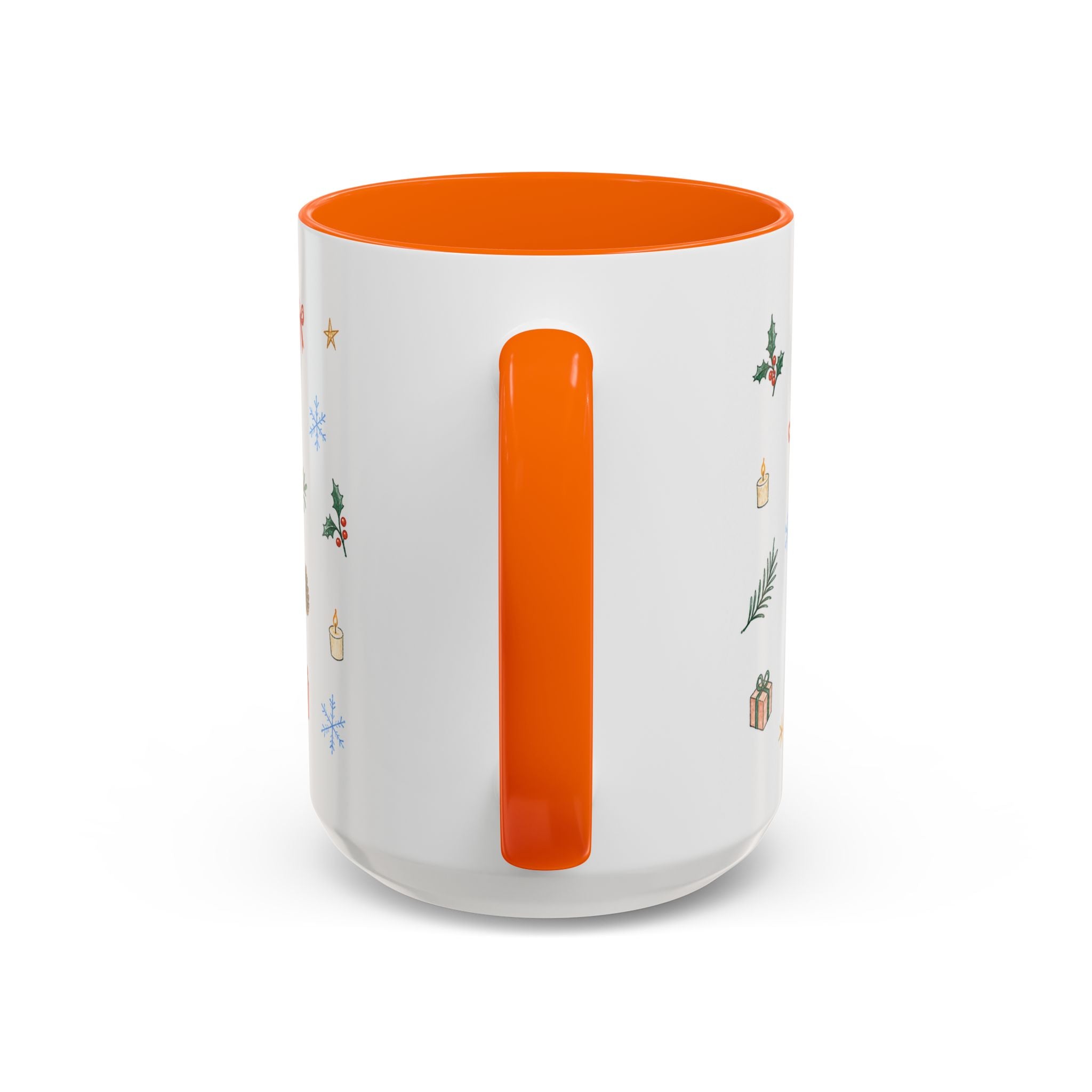 Seattle Christmas Mug | Watercolor Travel Souvenir | Holiday Gift | Accent Ceramic Coffee Cup 11oz 15oz