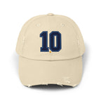 Minimal No 10 Soccer Hat | Argentina Fan Cap | 10 Soccer Supporter Cap