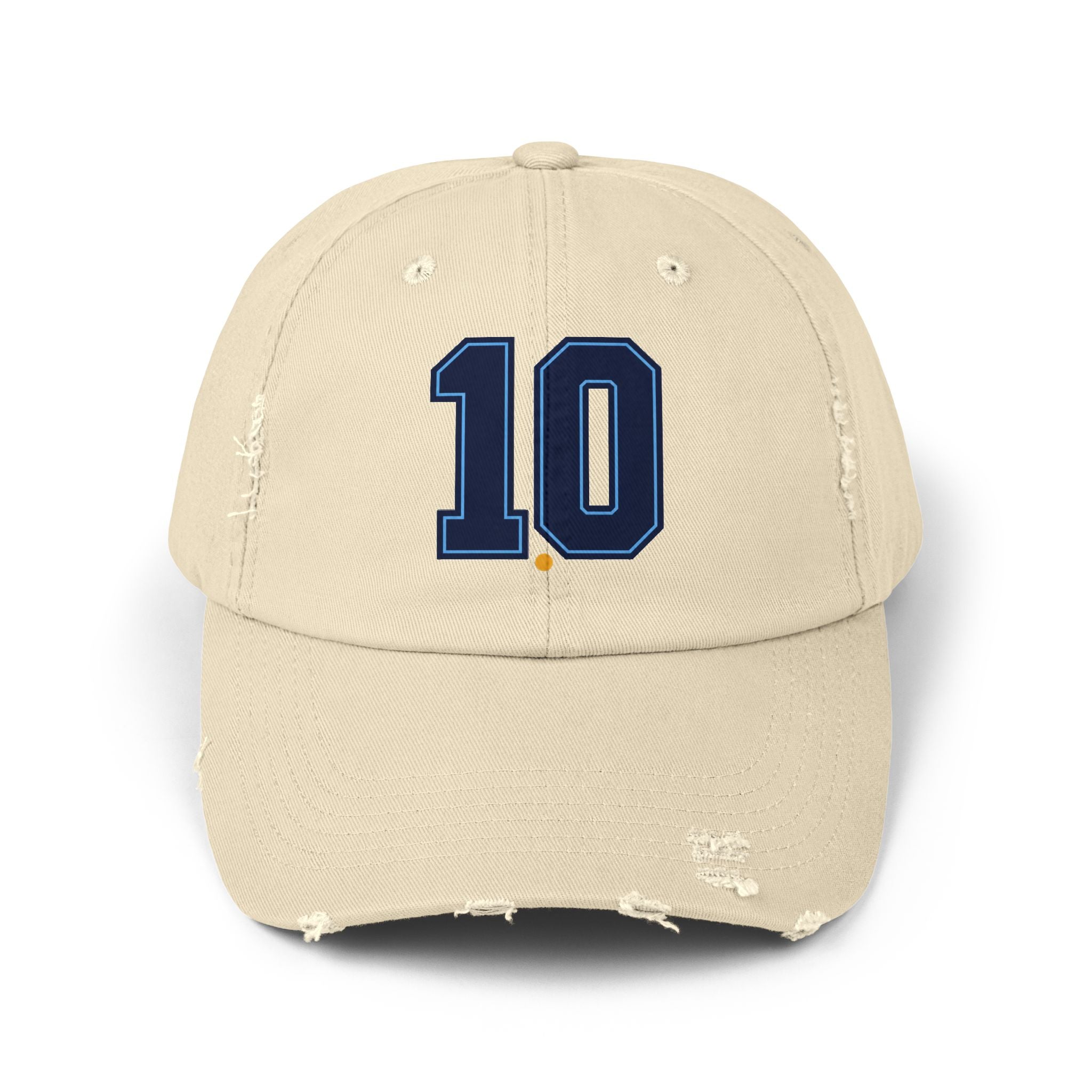Minimal No 10 Soccer Hat | Argentina Fan Cap | 10 Soccer Supporter Cap