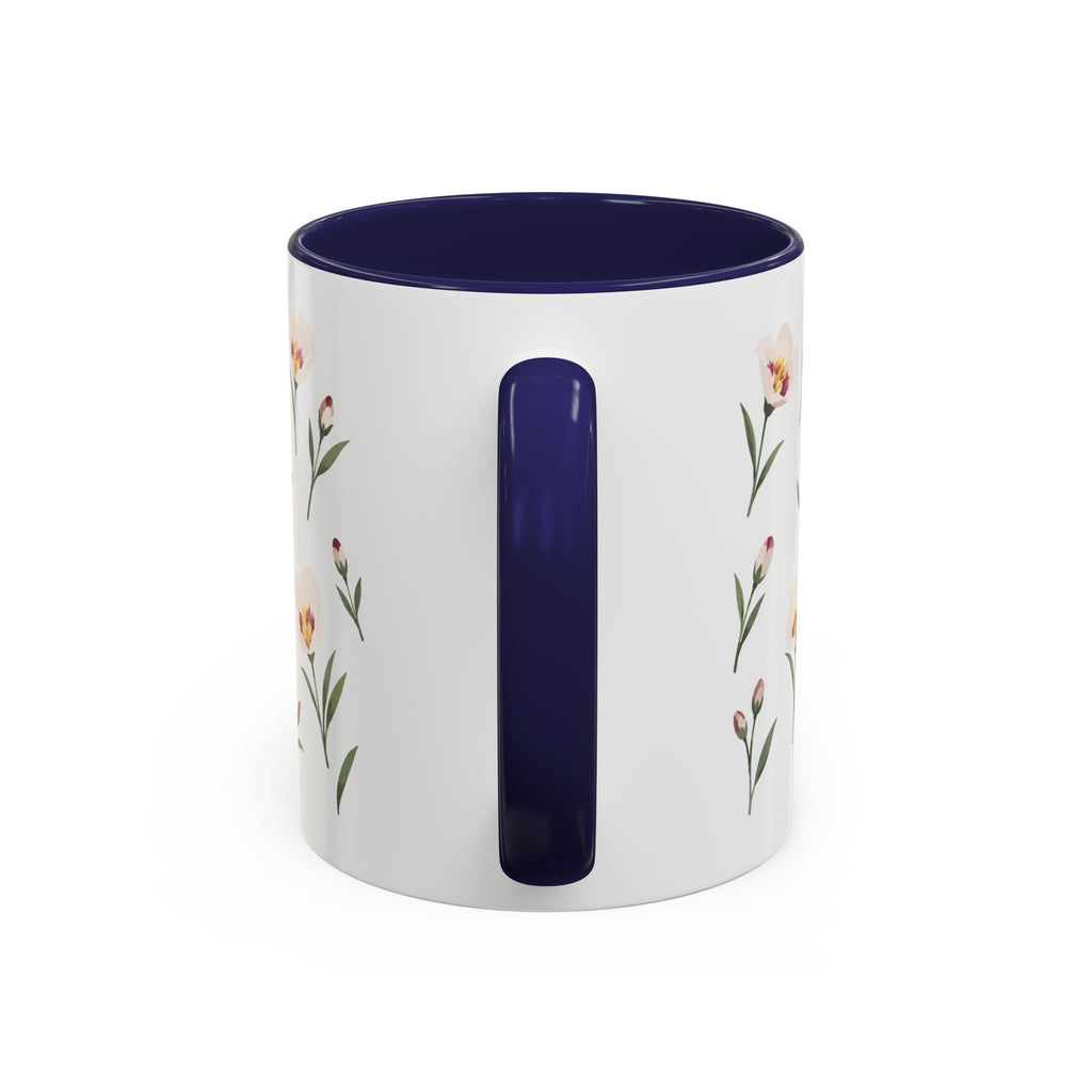 Utah Sego Lily Mug, State Flower Floral Coffee Cup, 11oz Botanical Gift