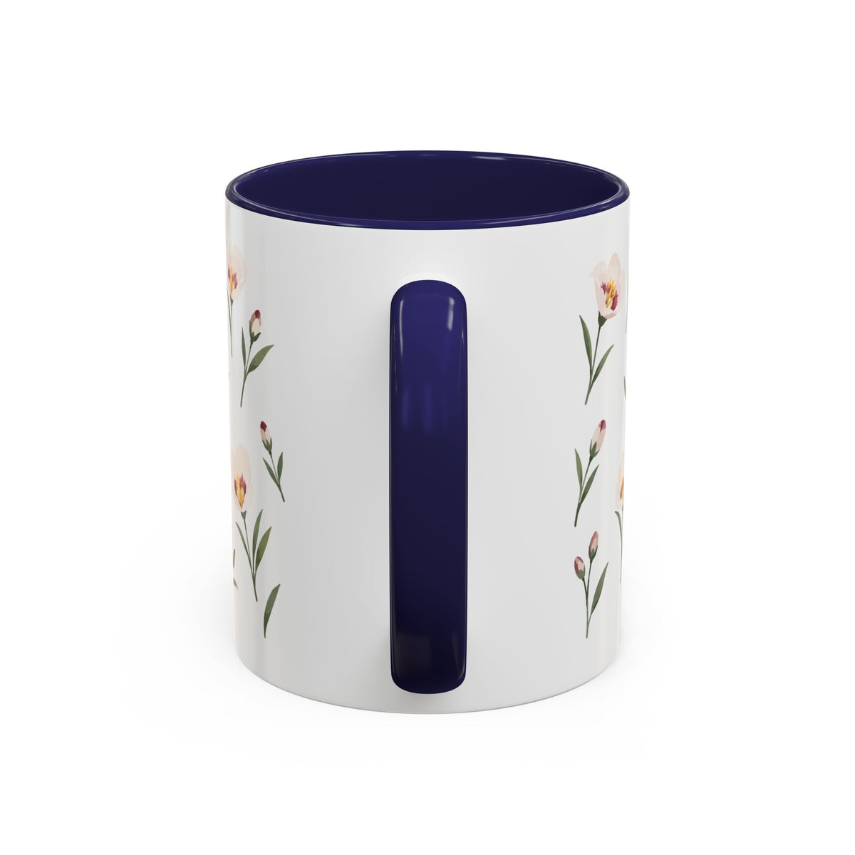 Utah Sego Lily Mug, State Flower Floral Coffee Cup, 11oz Botanical Gift