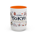 Tokyo Coffee Mug | Japan Souvenir Travel Gift | Accent Color Ceramic 11oz 15oz