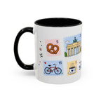 Berlin Coffee Mug | Postage Stamp Collage Mug | Travel Souvenir Accent Cup 11oz 15oz