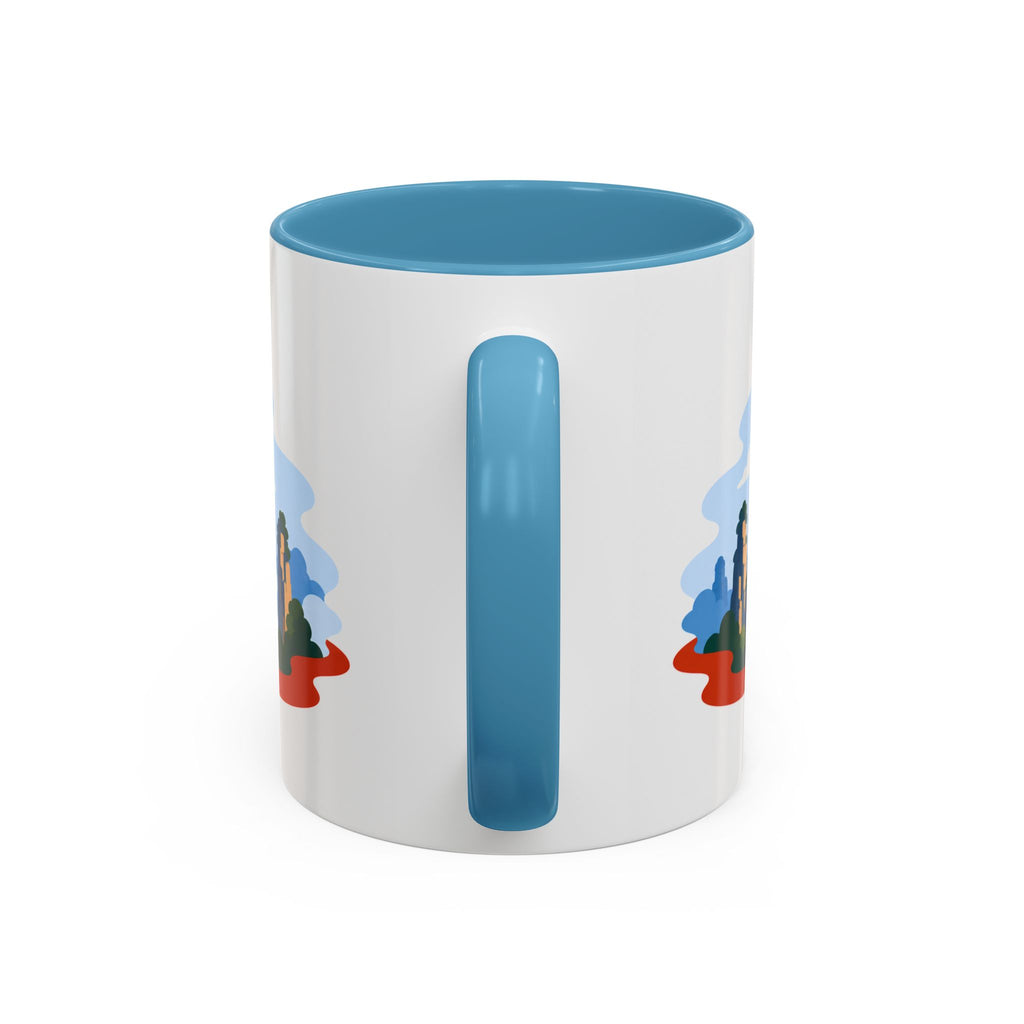 Zhangjiajie Coffee Mug | Travel Destination Souvenir Gift | Accent Color Ceramic 11oz 15oz