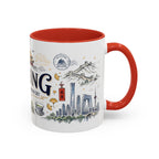 Beijing Coffee Mug | China Souvenir Travel Gift | Accent Color Ceramic 11oz 15oz