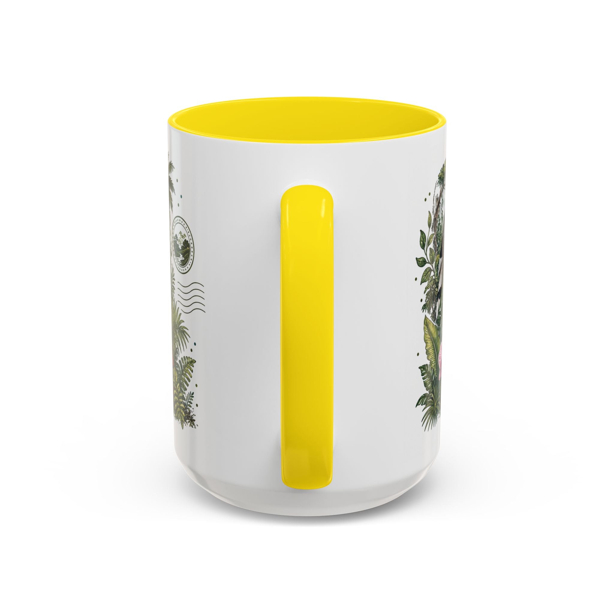Borneo Rainforest Coffee Mug | Travel Destination Souvenir Gift | Accent Color Ceramic 11oz 15oz