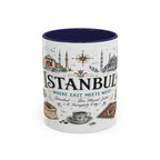 Istanbul Coffee Mug | Turkey Souvenir Travel Gift | Accent Color Ceramic 11oz 15oz