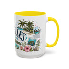 Seychelles Coffee Mug | Travel Destination Souvenir Gift | Accent Color Ceramic 11oz 15oz
