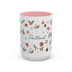 Portland Christmas Watercolor Mug | City Souvenir Coffee Cup (11oz 15oz)
