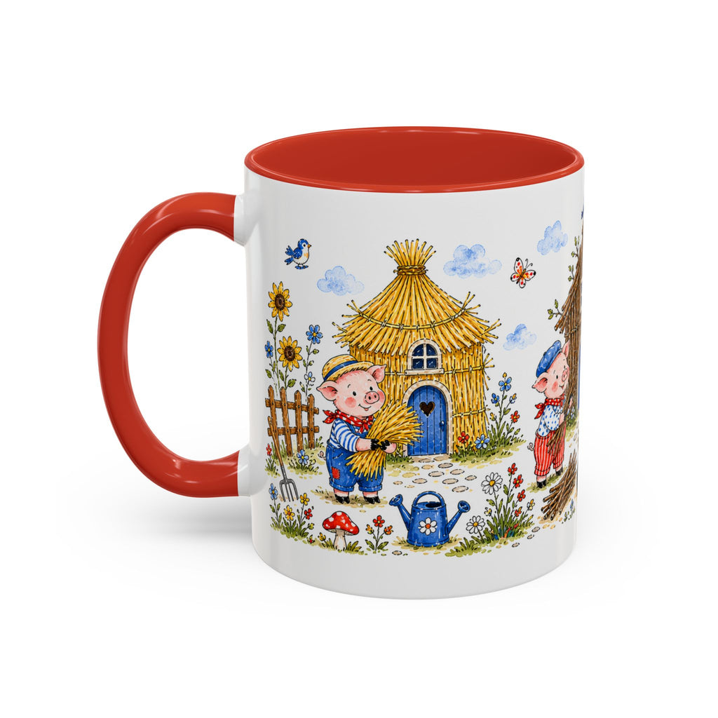 Three Little Pigs Mug | Storybook Fairy Tale Accent Coffee Mug | EveryLegend