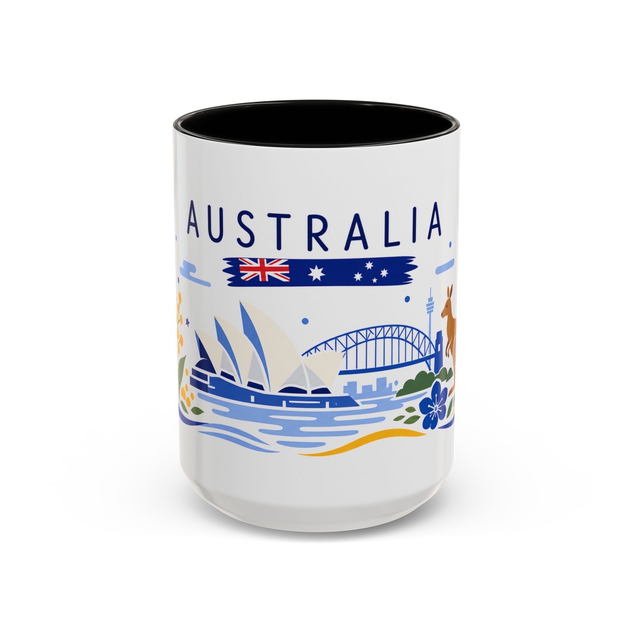 Australia Coffee Mug | Travel Souvenir Accent Mug | Country Gift Ceramic Cup 11oz 15oz
