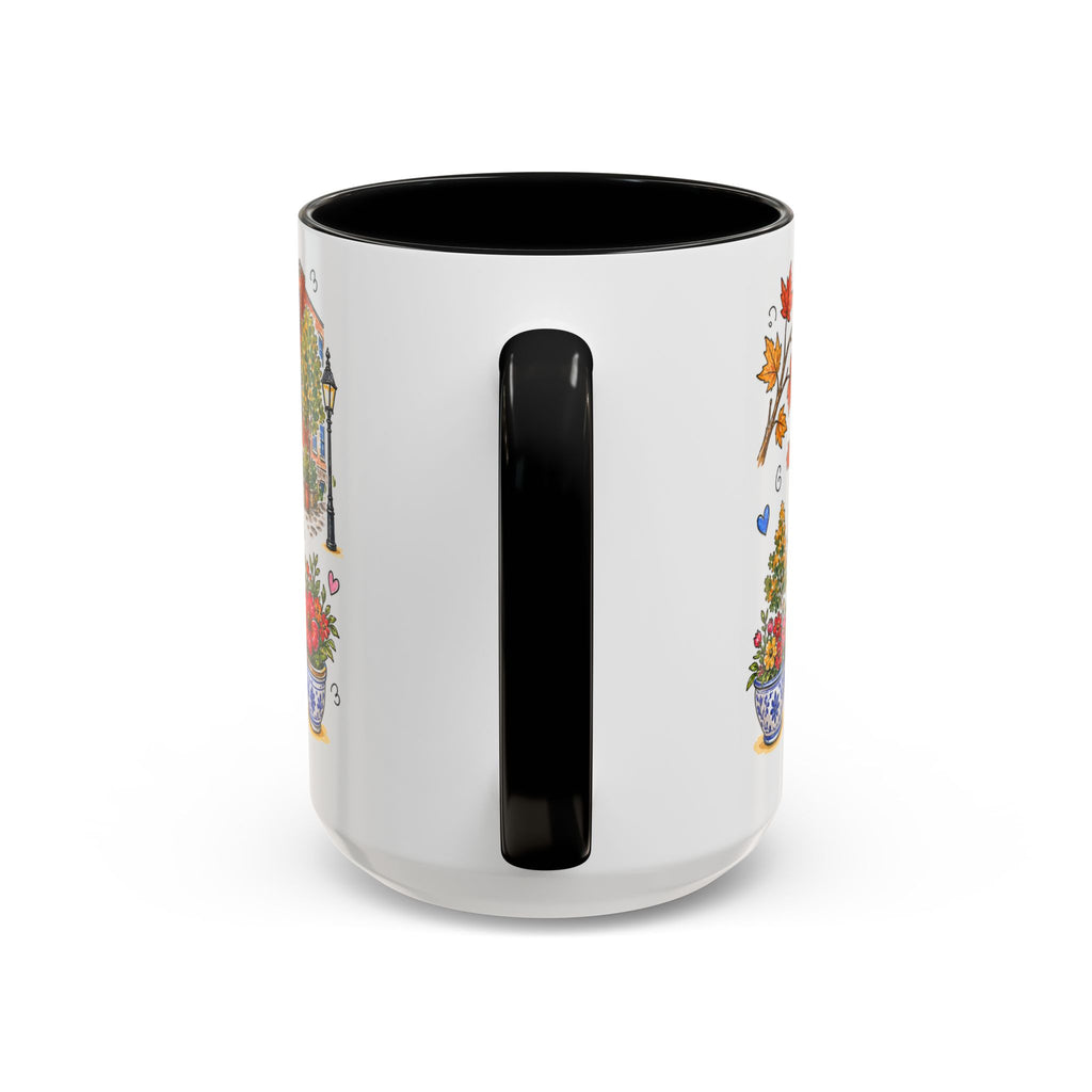Boston Illustrated Travel Mug | City Souvenir Accent Coffee Mug | 11oz 15oz Ceramic Cup