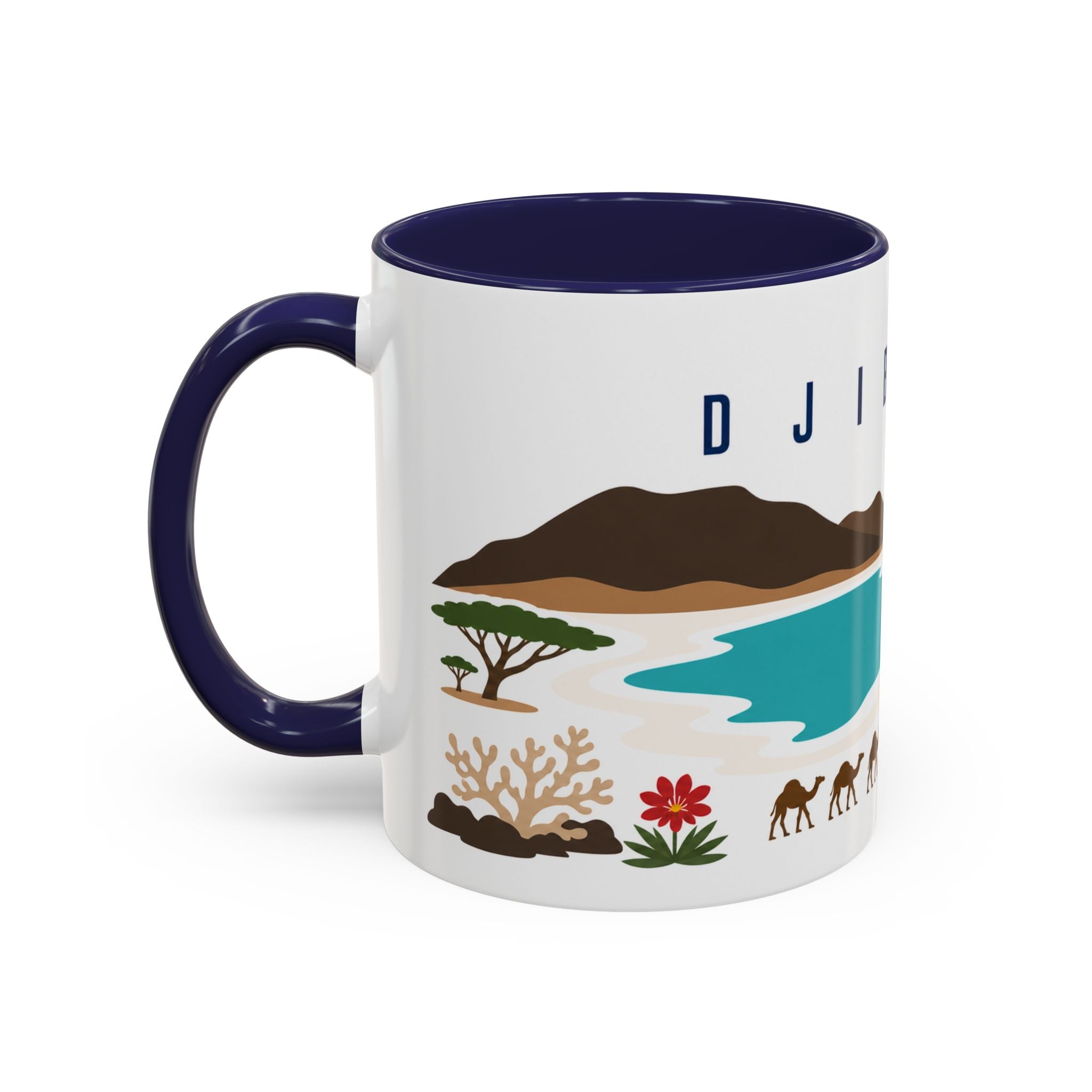 Djibouti Coffee Mug | Travel Souvenir Accent Mug | Country Gift Ceramic Cup 11oz 15oz