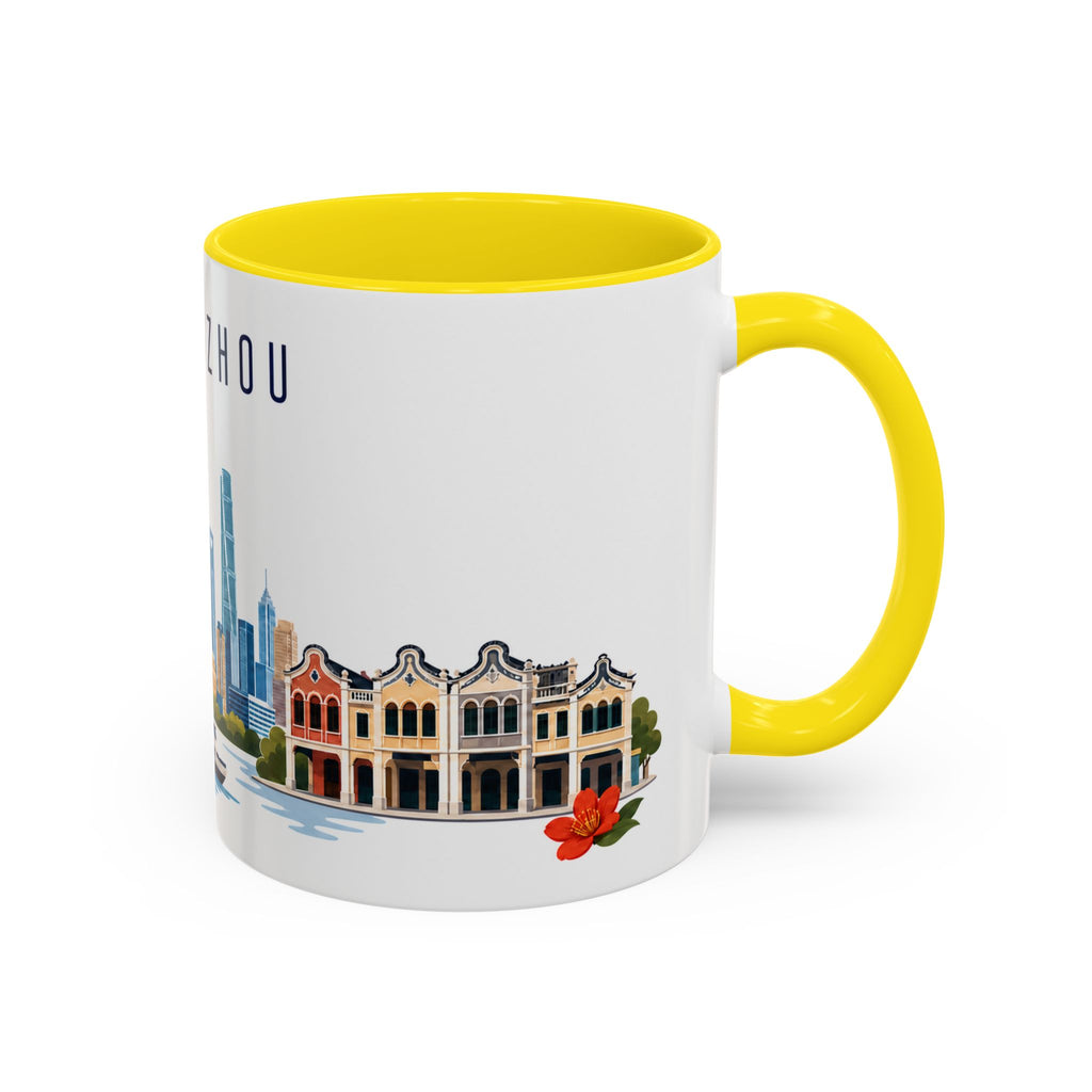 Guangzhou Coffee Mug | China Travel Souvenir | Porcelain Decal City Gift | 11oz 15oz Accent Mug