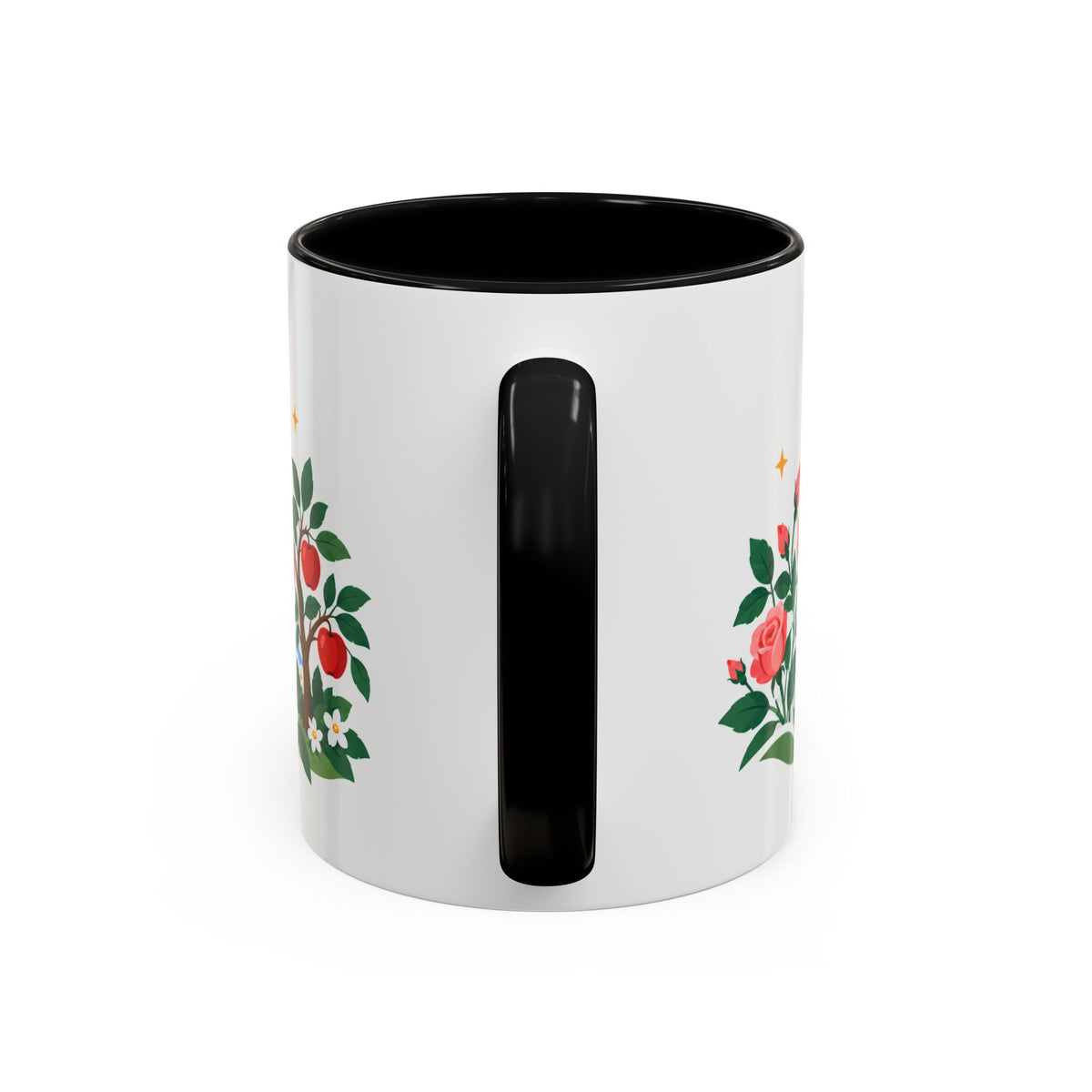 Taurus Zodiac Coffee Mug | Bull and Rose Design | Astrology Birthday Gift | 11 oz 15 oz Ceramic Accent Mug