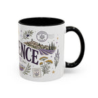 Provence Coffee Mug | Travel Destination Souvenir Gift | Accent Color Ceramic 11oz 15oz